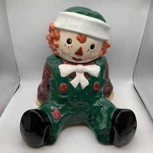 Vintage Raggedy Andy 1998 Sakura Snowden Friends Ceramic Cookie Jar